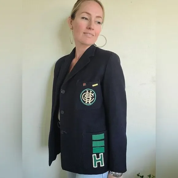 Bernstein Navy Wool Prep Jacket S-M - Picture 5 of 12